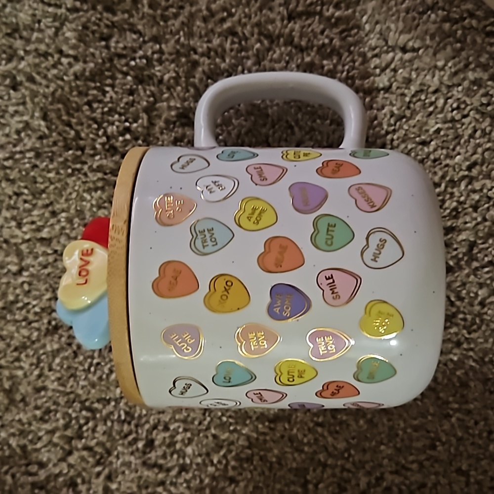 Valentines hearts cup